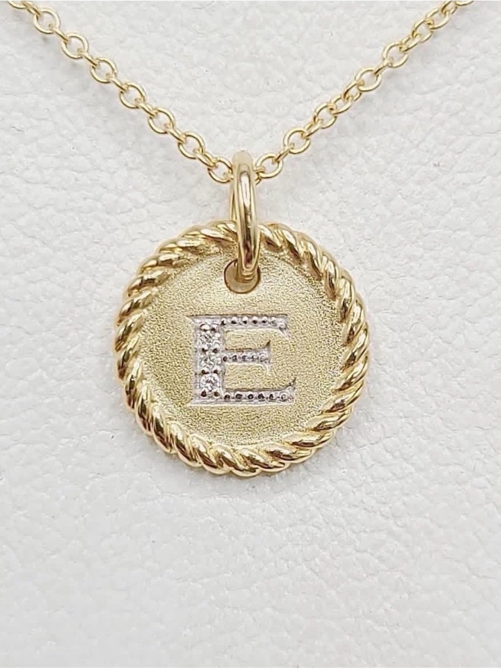 David Yurman Initial Charm Necklace

18K Yellow Gold with Diamond , E